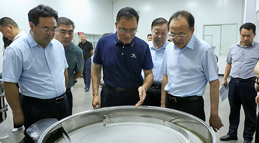 新乡市市长魏建平莅临高服筛机调研指导